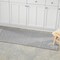 mDesign Bathroom Cotton Rectangular Rug, Long Runner, 60" x 21"